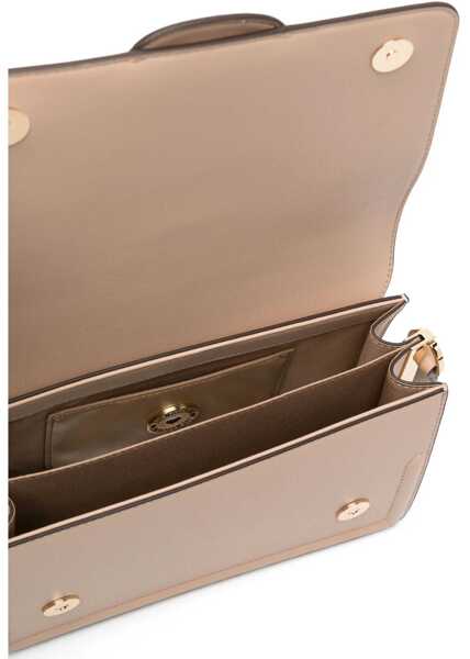 Genti de umar Moschino Love Faux Leather Love Bridge Shoulder Bag With Double Heart Beige Femei (BM 11487927) 5