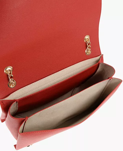 Genti de umar Moschino Love Faux Leather Shoulder Bag With Golden Details Red Femei (BM 11487951) 4