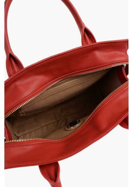 Genti de mana Moschino Love Solid Color Tote Bag With Golden Logo Red Femei (BM 11488128) 4