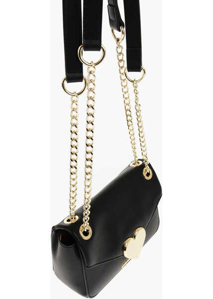 Genti de umar Moschino Love Faux Leather Eco-Friendly Gracious Shoulder Bag With Me Black Femei (BM 11488137) 3