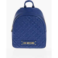Rucsacuri Love Quilted Faux Leather Backpack With Golden Logo Femei