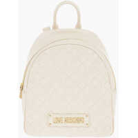 Rucsacuri Love Quilted Faux Leather Backpack With Golden Logo Femei