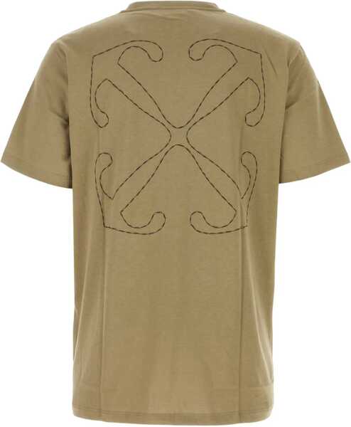 Tricouri Off-White Off Stitch T-Shirt BEIGE Barbati (BM 11488386) 2
