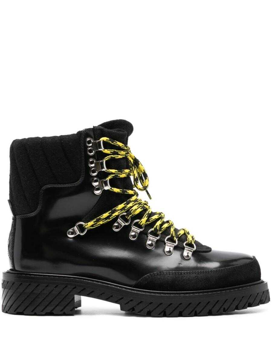 Off-White OFF-WHITE Gstaad leather ankle boots BLACK