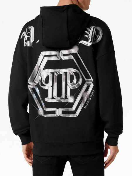 Bluze de trening Philipp Plein Hoodie BLACK Barbati (BM 11500359) 4