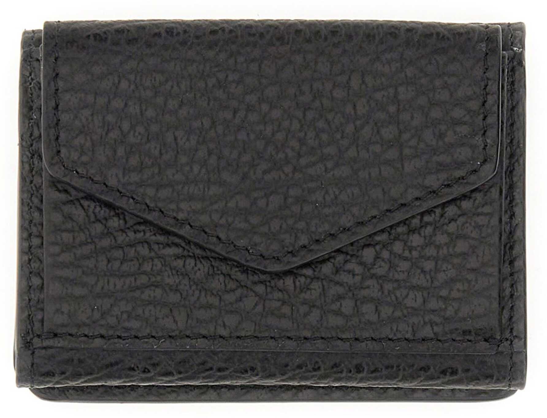 Maison Margiela Four Stitches Compact Wallet BLACK