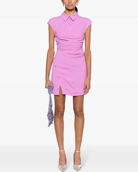 Rochii casual MOSCHINO JEANS Dress With Drape PINK Femei (BM 11500434) 2