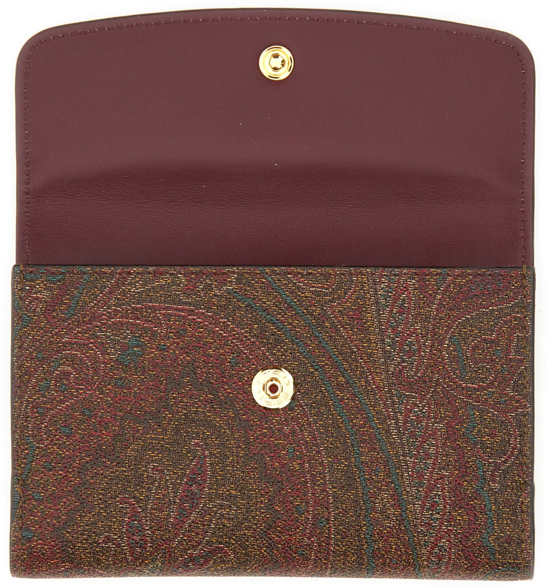 ETRO Paisley Print Wallet BORDEAUX