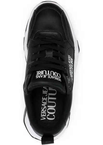 Sneakers Versace Jeans Couture Leather Stargaze Sneakers With Contrasting Det Black Femei (BM 11507304) 4