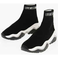 Sneakers Love Solid Color Roller45 Sock Sneakers With Embossed Hearts Femei