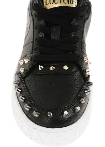 Sneakers Versace Jeans Couture Textured Leather Court 88 Low Top Sneakers Wit Black Femei (BM 11507499) 4