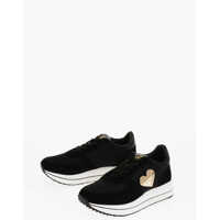 Sneakers Love Suede And Fabric Run40 Sneakers With Golden Heart Femei