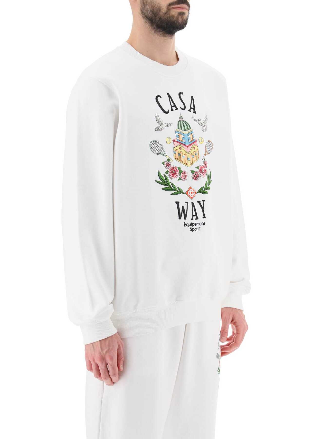 Casablanca Casa Way Crew-Neck Sweatshirt CASA WAY