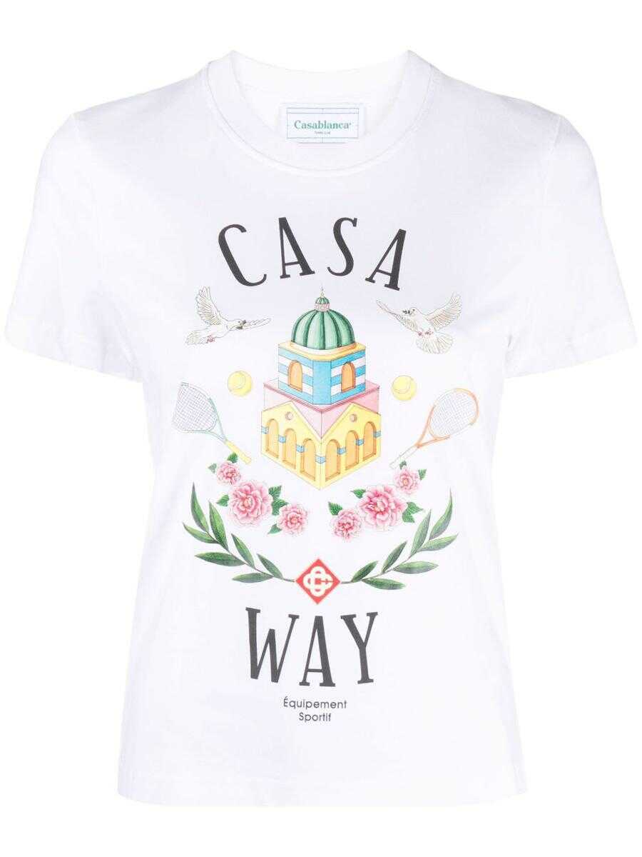 Casablanca CASABLANCA \'Casa Way\' printed T-shirt White
