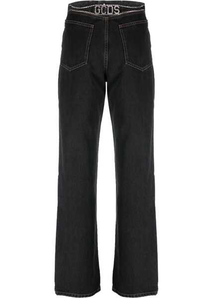 Blugi skinny GCDS Jeans In Denim BLACK Femei (BM 11535288) 2