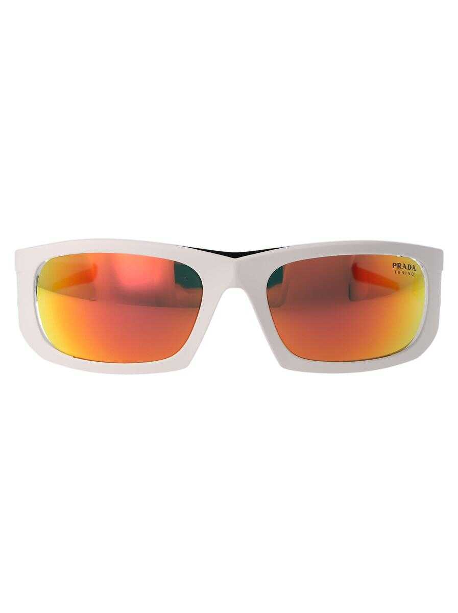 Prada Prada SUNGLASSES AAI04U MATTE WHITE/BLACK