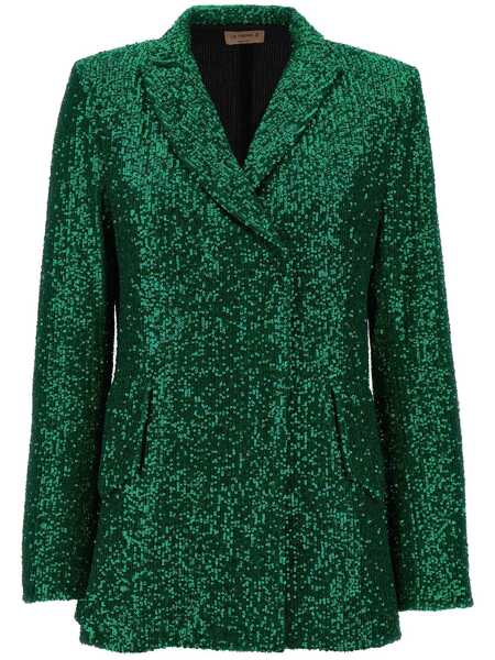 Geci LE TWINS Le Twins Como Double-Breasted Blazer GREEN Femei (BM 11542839) 1