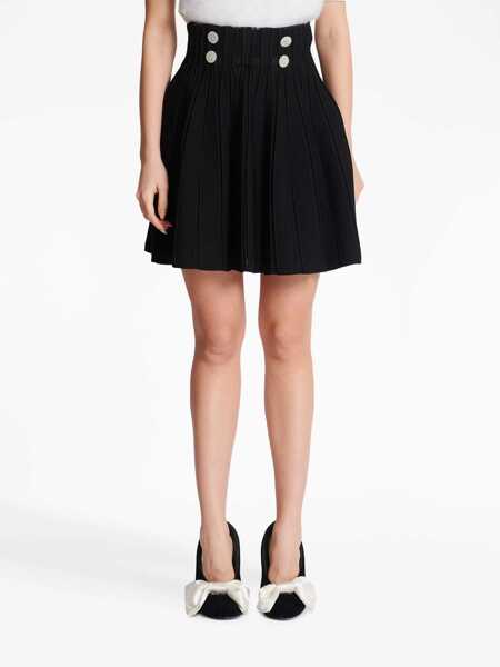 Fuste casual Balmain Skater Skirt BLACK Femei (BM 11551218) 5