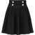 Balmain Skater Skirt BLACK