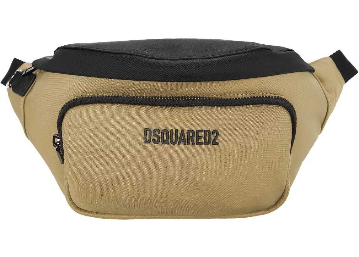 DSQUARED2 Belly bag with logo Green