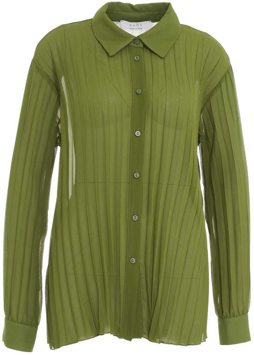 Kaos Pleated blouse Green