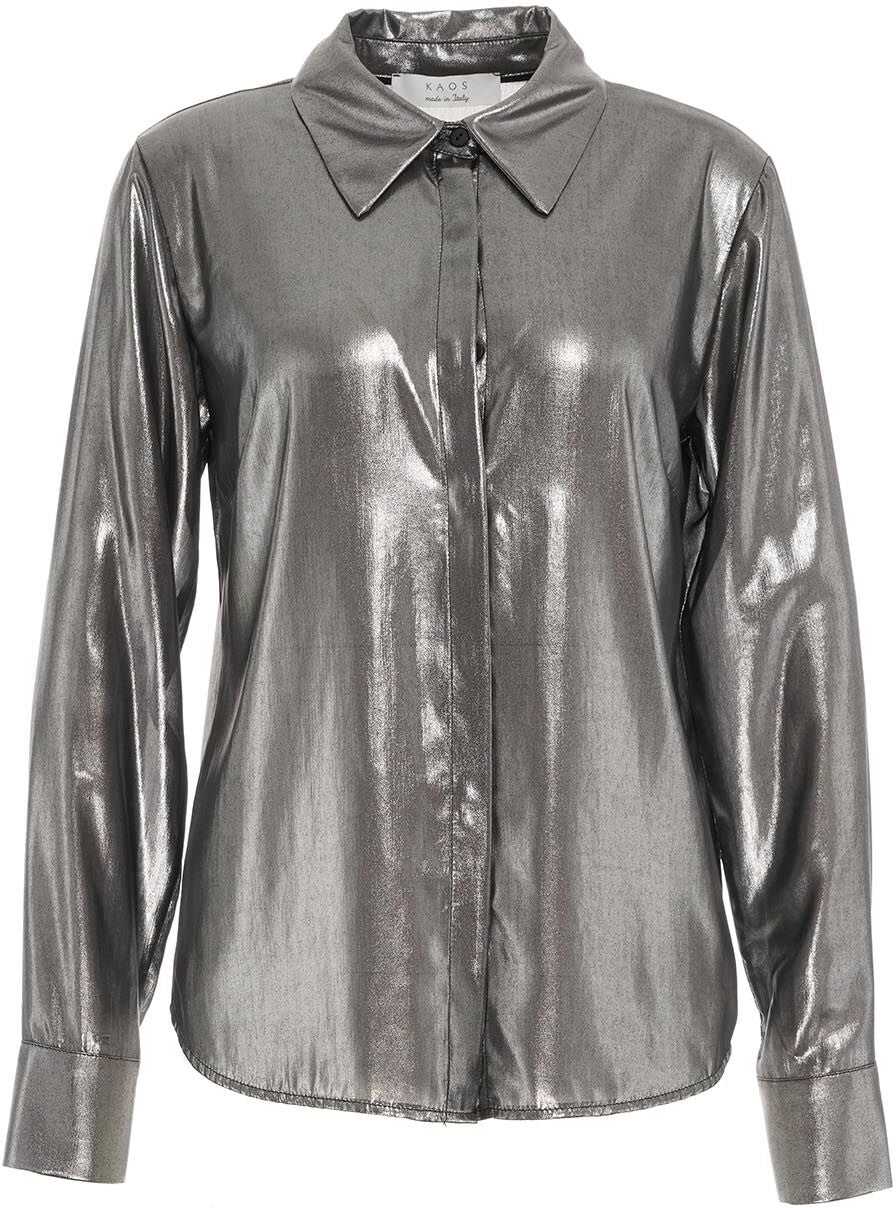 Kaos Semi-transparent blouse Silver