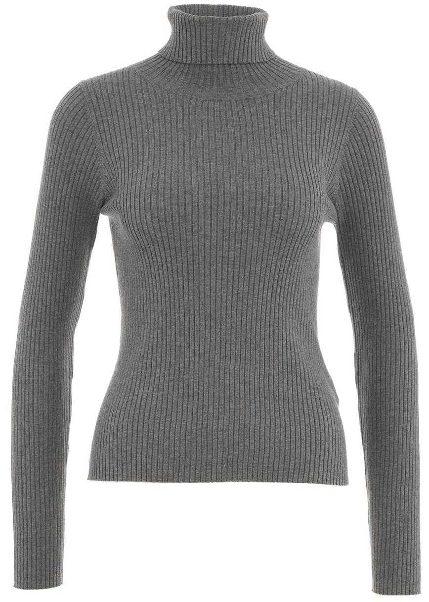 Kaos Ribbed turtleneck sweater Grey