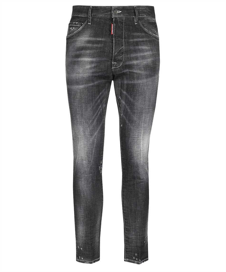 DSQUARED2 DSQUARED2 RELAX LONG CRUNCH STRETCH COTTON JEANS GREY