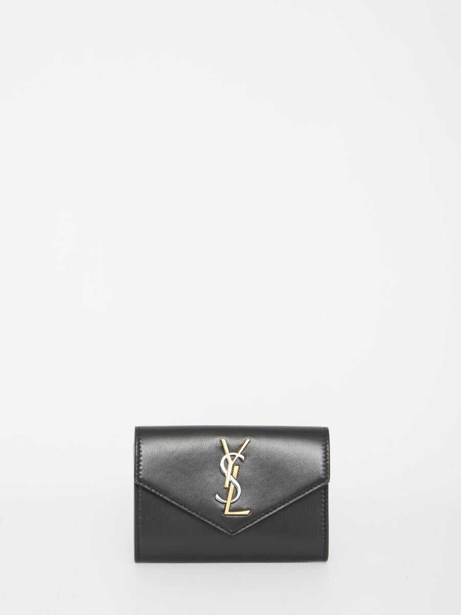 Saint Laurent Envelope Cassandre wallet BLACK