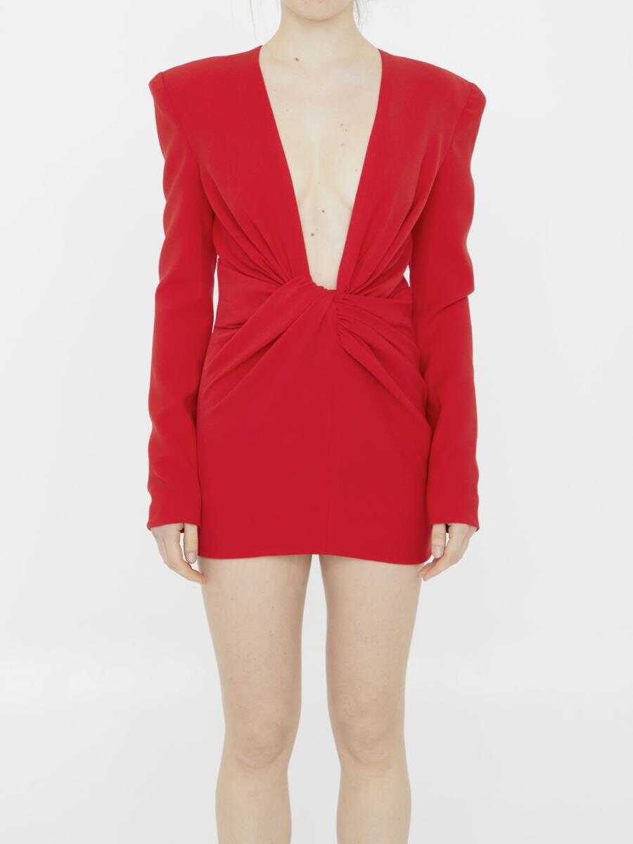 MONOT Jersey mini dress RED