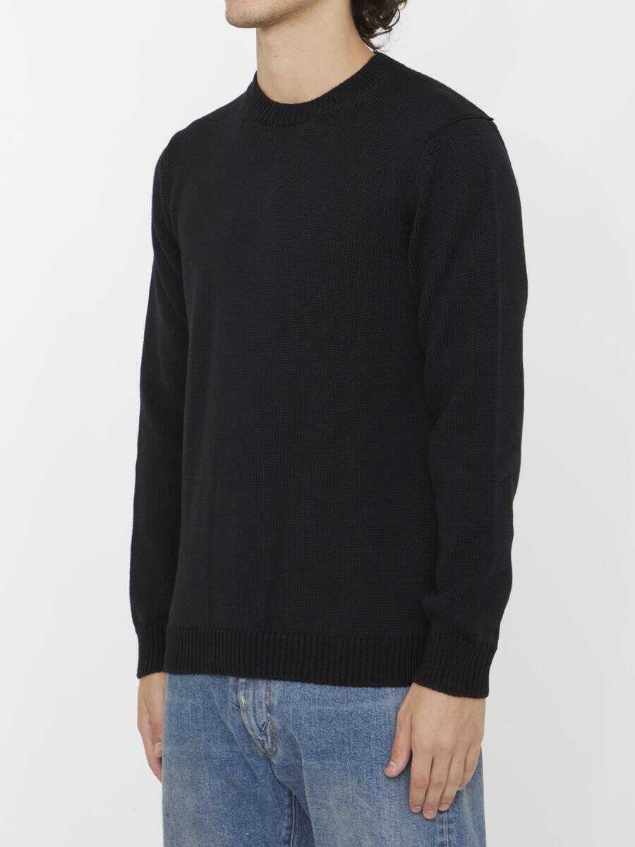 Pulovere Roberto Collina Merino Wool Jumper Black Barbati (BM 11575899) 2