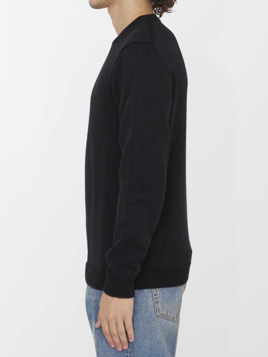 Pulovere Roberto Collina Merino Wool Jumper Black Barbati (BM 11575899) 3