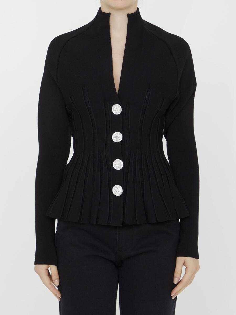 Balmain Basque cardigan BLACK