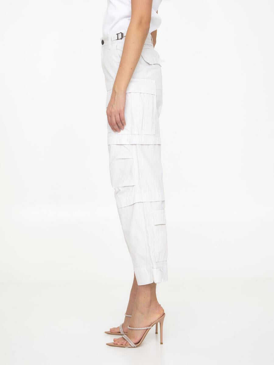 Pantaloni casual DARKPARK Julia Cargo Pants WHITE Femei (BM 11581050) 3