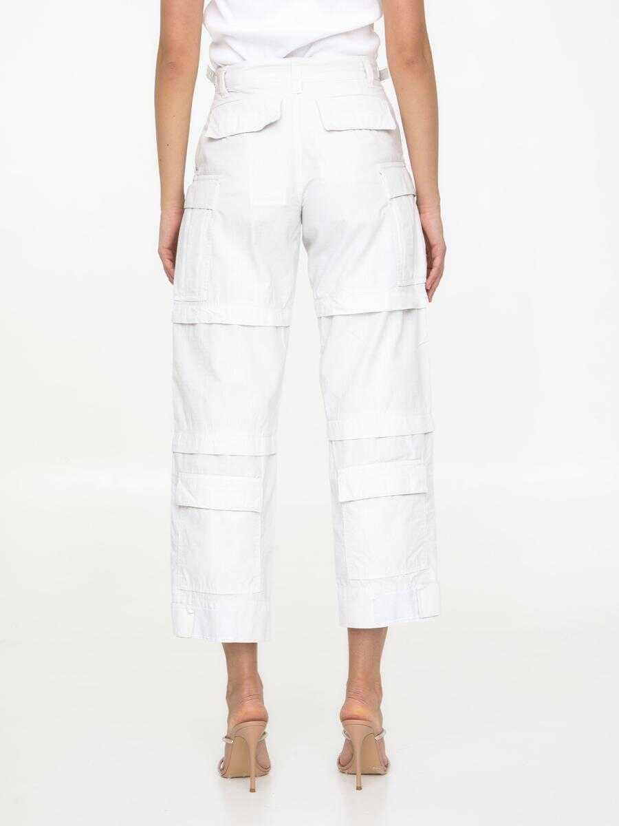 Pantaloni casual DARKPARK Julia Cargo Pants WHITE Femei (BM 11581050) 4