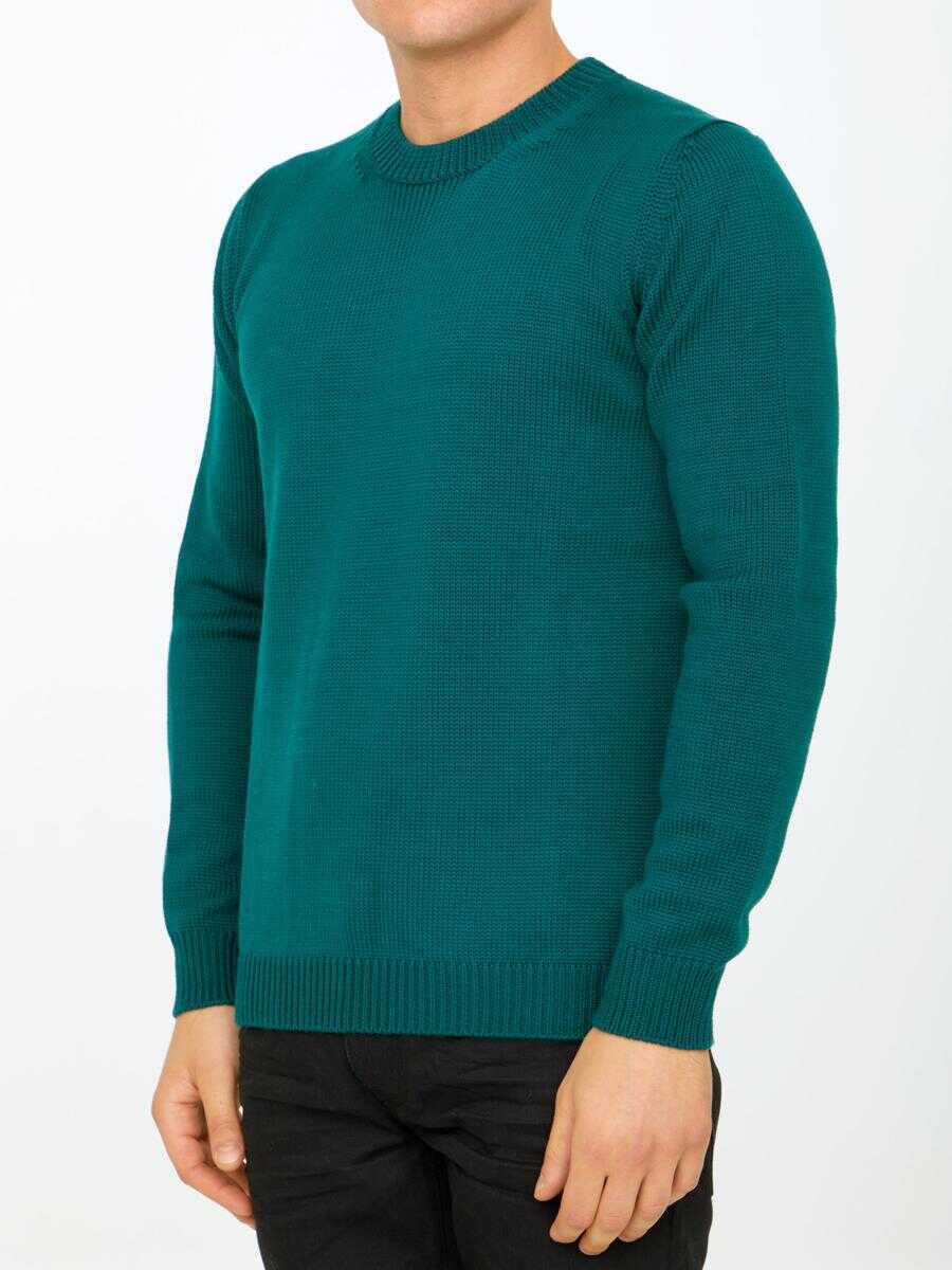 Pulovere Roberto Collina Green Merino Wool Sweater GREEN Barbati (BM 11585193) 2