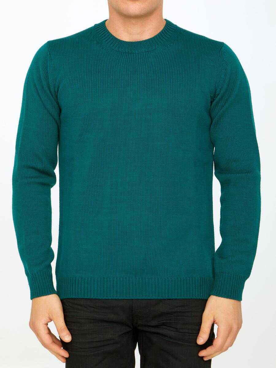Pulovere Roberto Collina Green Merino Wool Sweater GREEN Barbati (BM 11585193) 1