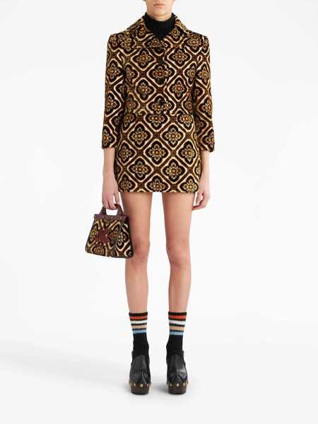 Geci ETRO Velvet Cropped Jacket BROWN Femei (BM 11585316) 2