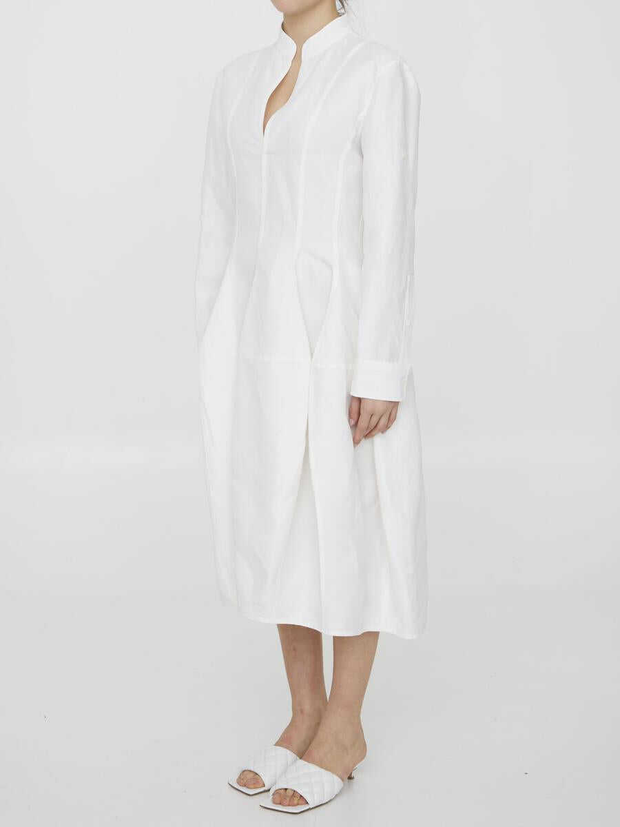Rochii Bottega Veneta Linen And Viscose Dress WHITE Femei (BM 11585343) 2