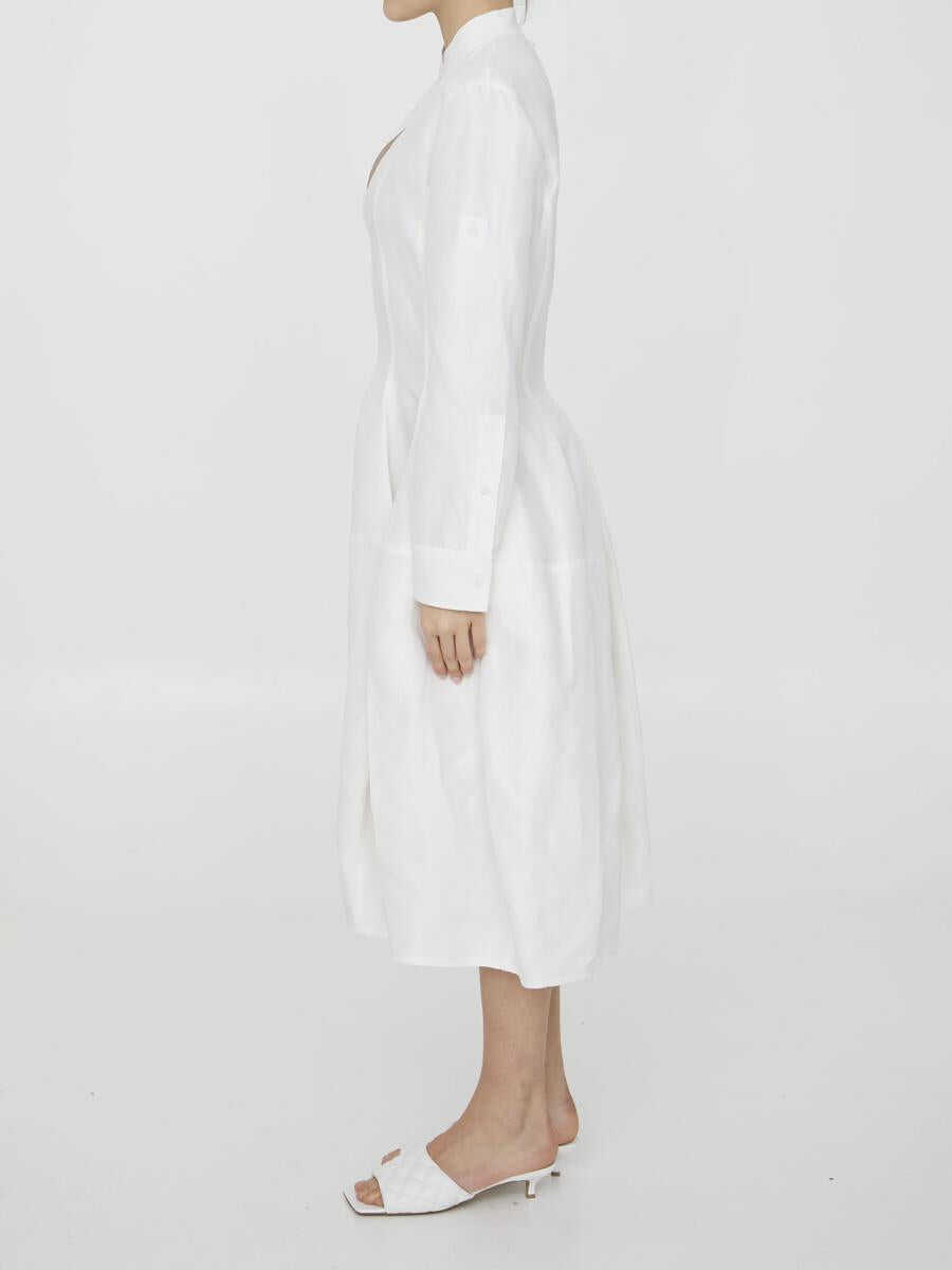 Rochii Bottega Veneta Linen And Viscose Dress WHITE Femei (BM 11585343) 3