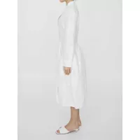 Rochii Bottega Veneta Dama - Rochii Bottega Veneta Linen And Viscose Dress WHITE Femei (BM 11585343) - B-mall.ro