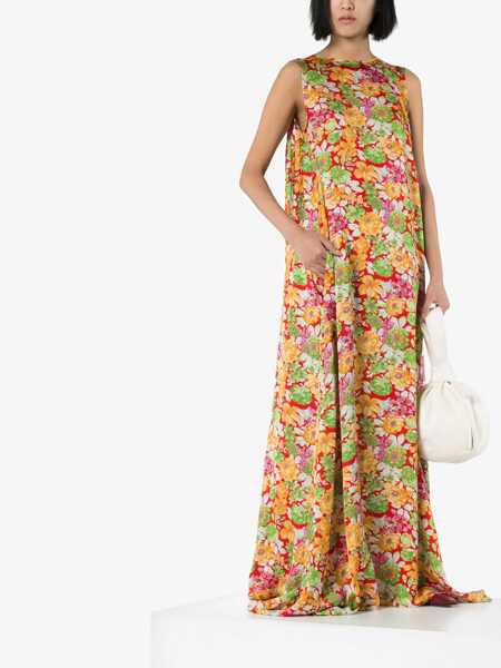 Rochii Plan C Floral Print Maxi Dress MULTICOLOR Femei (BM 11585451) 2