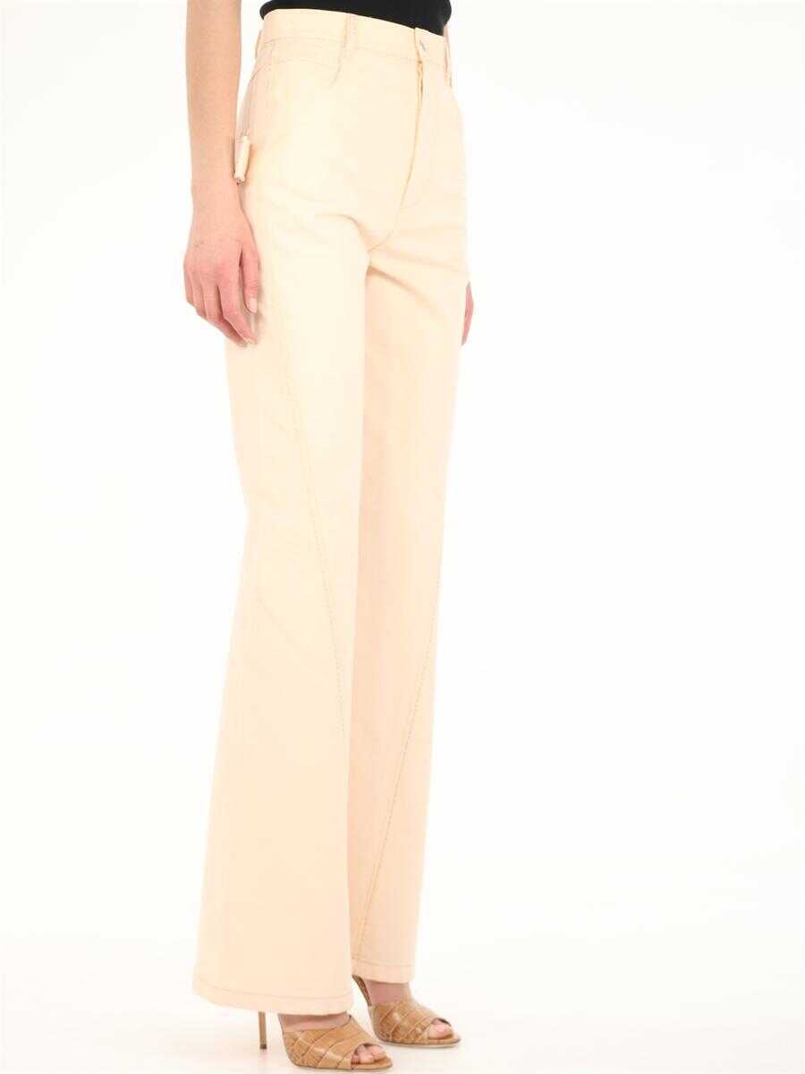 Blugi evazati Bottega Veneta Pink Denim Jeans PINK Femei (BM 11586546) 2