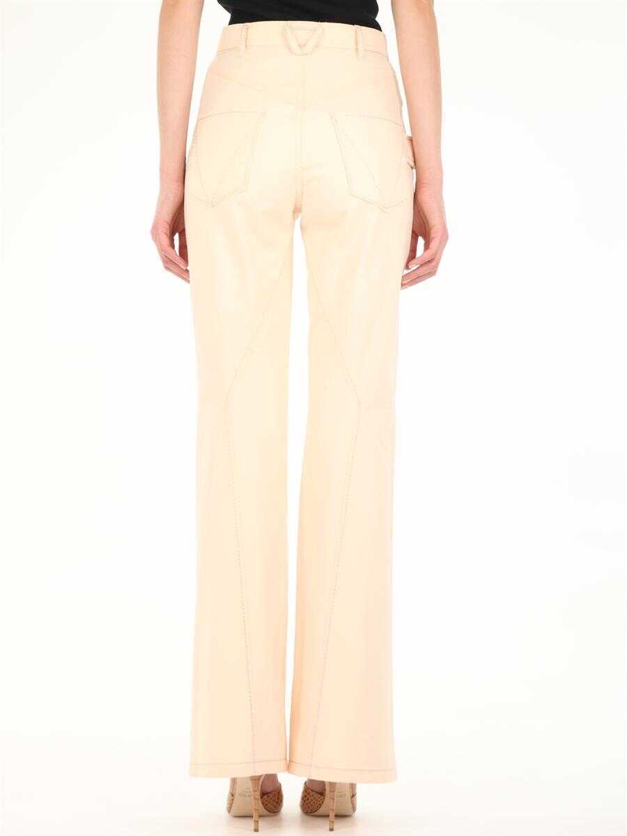 Blugi evazati Bottega Veneta Pink Denim Jeans PINK Femei (BM 11586546) 4