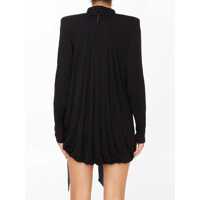 Rochii Saint Laurent Dama - Rochii Saint Laurent Draped Jersey Dress Black Femei (BM 11586594) - B-mall.ro