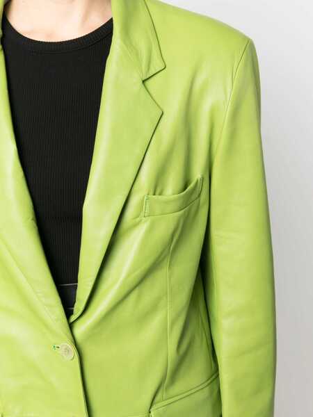Geci Salvatore Santoro Lime Leather Jacket GREEN Femei (BM 11586642) 5