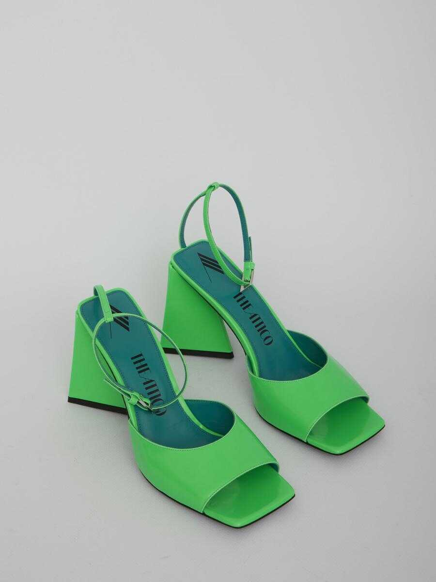 Sandale cu toc THE ATTICO Green Piper Sandals GREEN Femei (BM 11587170) 4