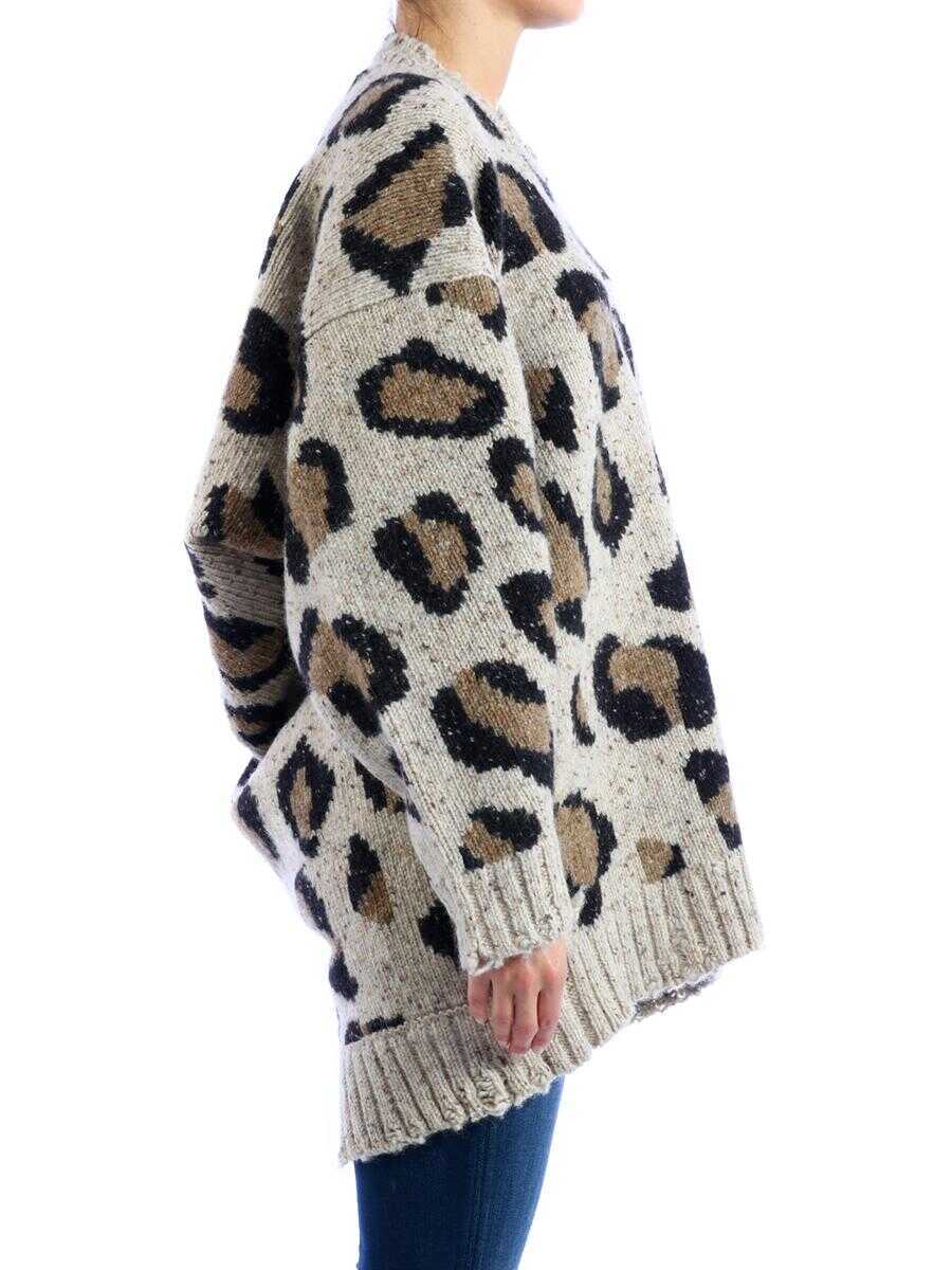 Pulovere R13 Oversized Sweater Leo Beige Femei (BM 11587245) 3