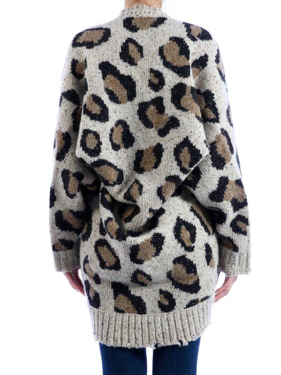 Pulovere R13 Oversized Sweater Leo Beige Femei (BM 11587245) 4