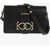 Moschino Love Faux Leather Love Bridge Shoulder Bag With Double Heart Black